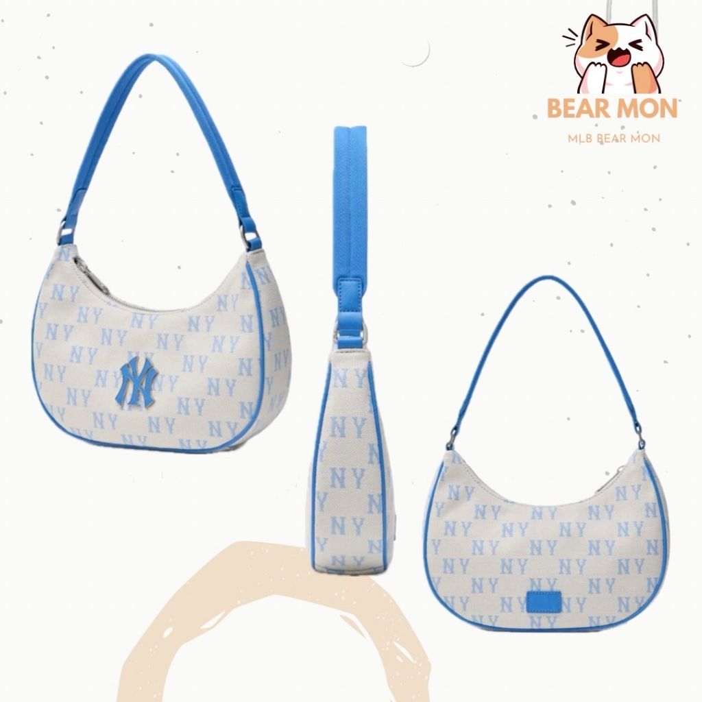 Túi Xách MLB Classic Monogram Jacquard Hobo Bag New York