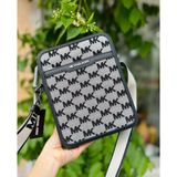  Túi Đeo Chéo Michael Kors MK Cooper Shoulder Crossbody Flight Bag Jacquard Màu Đen 