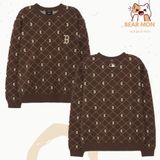  Áo Sweat MLB Diamond monogram front pattern jacquard comfortable fit sweatshirt NY Boston Red Sox 3Amtm0134 