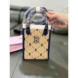  Túi Đeo Chéo MLB Tote Mini Diamond Monogram Jacquard Logo Boston Red Sox New York Yankee Màu Đen Begi Hồng 7acrmd34n 
