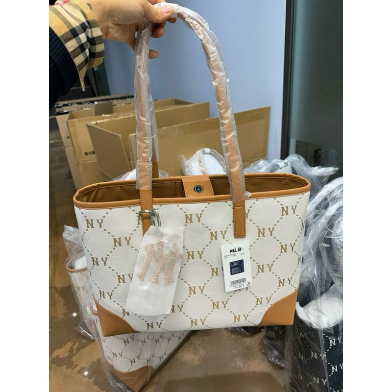 Túi Tote MLB Diamond Monogram Jacquard Large Tote Bag New