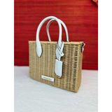  Túi Tote Michael Kors MK Mirella Small Wicker Crossbody Bag Sợi Mây 