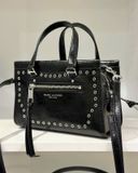  Túi Xách Marc Jacobs Leather Mini Cruiser Eyelet Top Handle Bag Màu Đen 