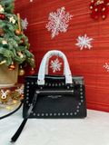  Túi Xách Marc Jacobs Leather Mini Cruiser Eyelet Top Handle Bag Màu Đen 