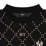  Áo Sweat MLB Monogram New York Yankees 3Fkpm0134-50Bks Màu Đen 