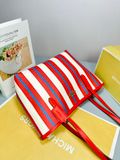  Túi Tote Coach City Tote Bag With Stripe Print CT825 Màu Trắng Sọc Đỏ 