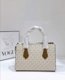  Túi Xách Michael Kors MK Sheila Small Satchel Màu Trắng Logo 