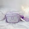 Túi Đeo Chéo MLB Monogram Boston RedSox Màu Tím 7ACRMD45N-43IVS