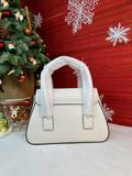  Túi Xách Michael Kors MK Katya Small Leather Satchel Crossbody Handbag Màu Trắng 