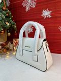  Túi Xách Michael Kors MK Katya Small Leather Satchel Crossbody Handbag Màu Trắng 