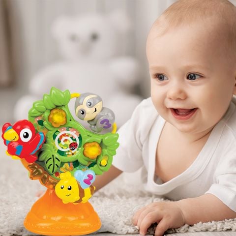  GOOGOGAGA Đồ chơi cây quay những người bạn rừng xanh 