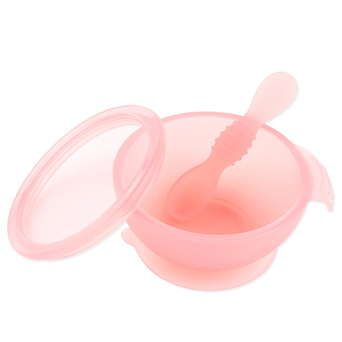  BUMKINS Bộ bát muỗng ăn dặm bằng Silicone cho bé 