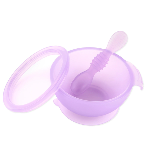  BUMKINS Bộ bát muỗng ăn dặm bằng Silicone cho bé 
