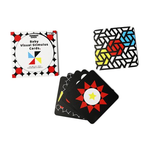  GOOGOOGAGA Bộ thẻ kích thích thị giác trẻ em bằng giấy giai đoạn 1 cho bé từ 4-6 tháng tuổi Sắc màu 