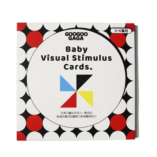  GOOGOOGAGA Bộ thẻ kích thích thị giác trẻ em bằng giấy giai đoạn 1 cho bé từ 4-6 tháng tuổi Sắc màu 