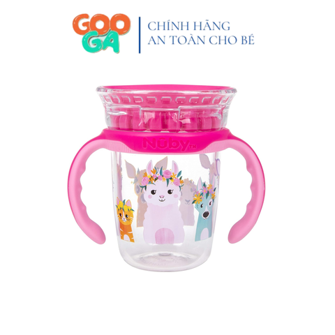  Nuby Cốc tập uống 360 độ bằng nhựa Tritan cho bé dung tích 240ml 10735 