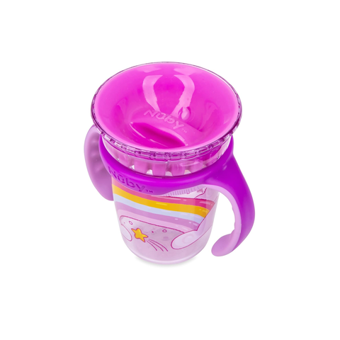  Nuby Cốc tập uống 360 độ bằng nhựa Tritan cho bé dung tích 240ml 10735 