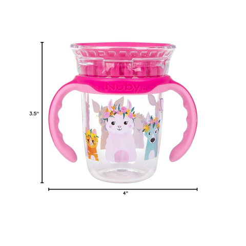 Nuby Cốc tập uống 360 độ bằng nhựa Tritan cho bé dung tích 240ml 10735 