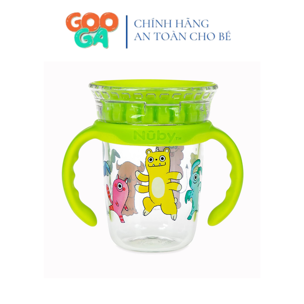  Nuby Cốc tập uống 360 độ bằng nhựa Tritan cho bé dung tích 240ml 10735 