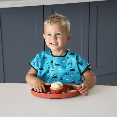  BUMKINS Yếm tay ngắn chống nước cho bé từ 1-3 tuổi 