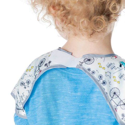  BUMKINS Yếm tay ngắn chống nước cho bé từ 1-3 tuổi 