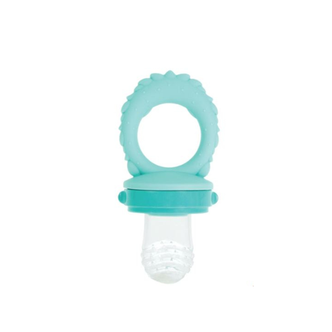  Nuby Túi nhai ăn dặm bằng silicone cho bé có tay cầm hình thú dễ thương 
