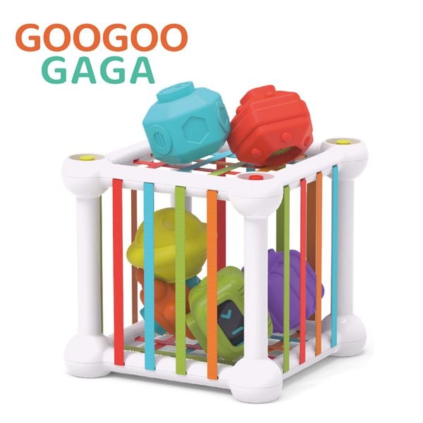  GOOGOOGAGA Bộ đồ chơi thả khối gồm các khối bi bằng nhựa kích thích giác quan 