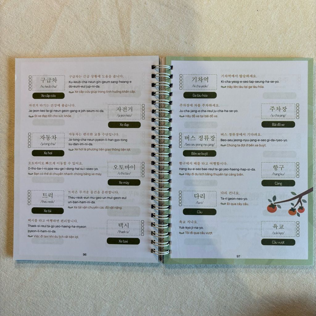 Sổ Tay Bắt Đầu Tiếng Hàn 3 Trong 1 ( phần 2 )