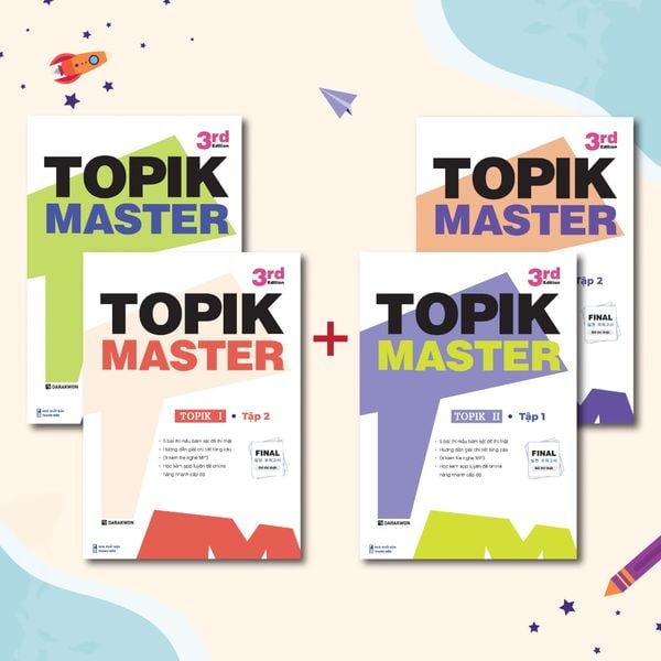 Sách TOPIK MASTER - Luyện đề TOPIK I + TOPIK II