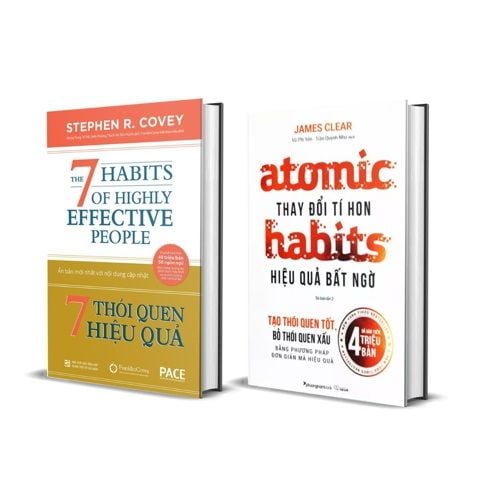 Combo Sách 7 Thói Quen Hiệu Quả + Thay Đổi Tí Hon Hiệu Quả Bất Ngờ
