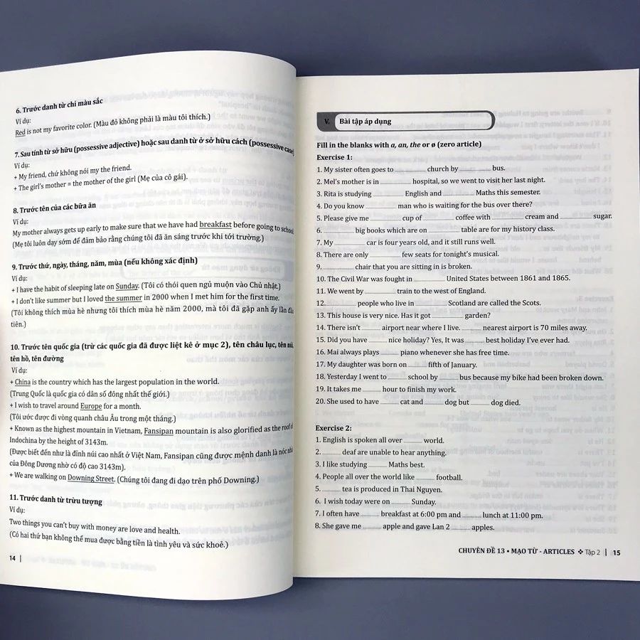 Bộ Sách 25 Chuyên Đề Ngữ Pháp Tiếng Anh Trọng Tâm (Bộ 2 Tập)