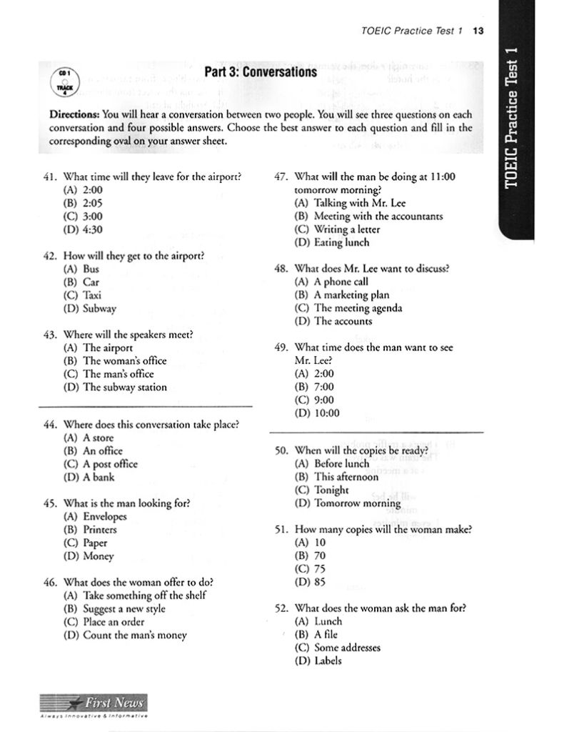 Barron's Toeic Practice Exams