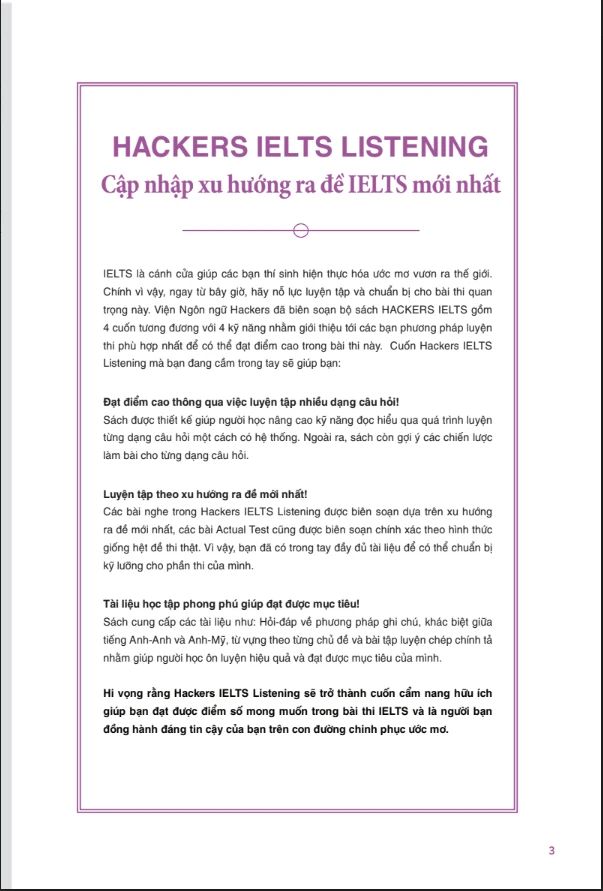 Combo Trọn Bộ 4 Cuốn Hackers IELTS ( Listening + Reading + Speaking + Writing ) + tặng kèm 5500 từ vựng tiếng Anh