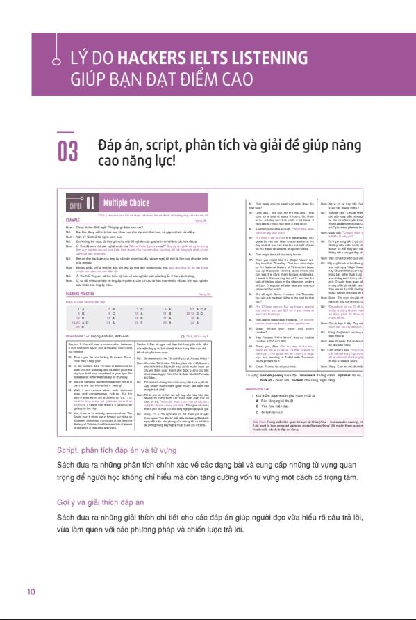 Combo Trọn Bộ 4 Cuốn Hackers IELTS ( Listening + Reading + Speaking + Writing ) + tặng kèm 5500 từ vựng tiếng Anh