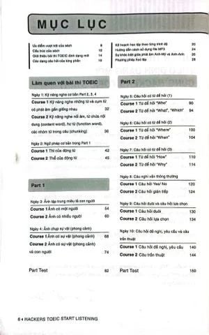 Combo sách: Hacker Toeic (Bộ 3 Tập) + Tự Học 600 Từ Vựng Toeic + Toeic 550 + Sách luyện toeic 2 kỹ năng reading & listening 2024
