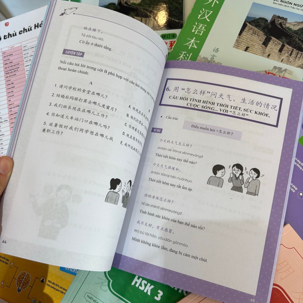 Combo Học Tiếng Trung Toàn Diện dành cho người mới bắt đầu (Tặng kèm bộ thủ và bút viết)