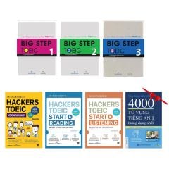 Combo Sách Học Tiếng Anh Bộ BigStep + Hackers Toeic