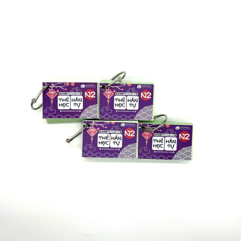 Thẻ FLASHCARDS KANJI N2 (4 xâu)
