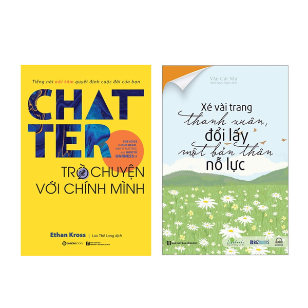 Combo sách Trò Chuyện Với Chính Mình + Xé Vài Trang Thanh Xuân Đổi Lấy Một Bản Thân Nỗ Lực