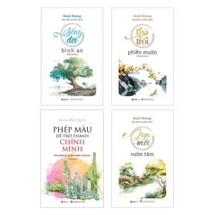 Combo sách Sống Đời Bình An+ Thả Trôi Phiền Muộn+ Phép Màu Để Trở Thành Chính Mình+ Làm Mới Vườn Tâm