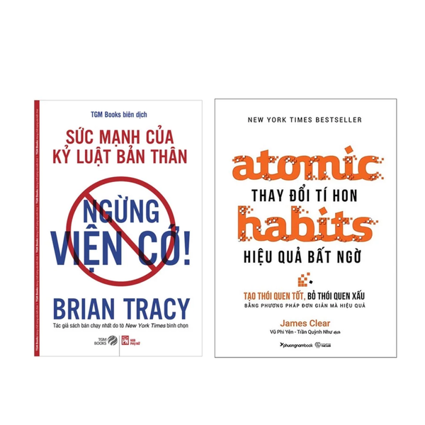 Combo sách Ngừng Viện Cớ + Thay Đổi Tí Hon Hiệu Quả Bất Ngờ