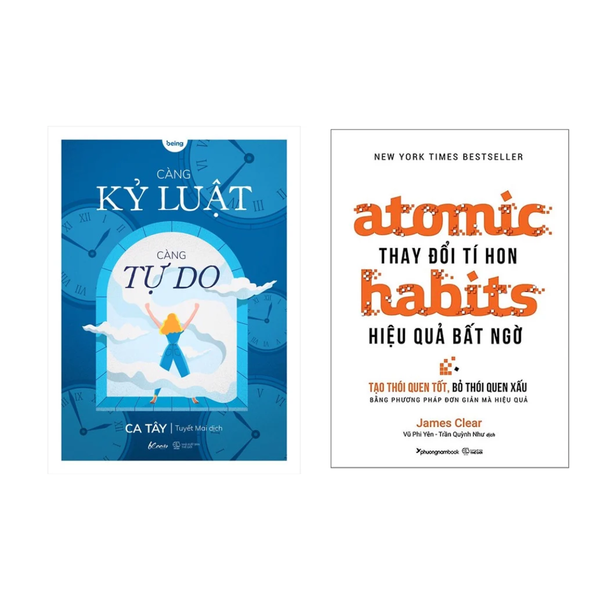 Combo sách Càng Kỷ Luật Càng Tự Do+ Thay Đổi Tí Hon Hiệu Quả Bất Ngờ