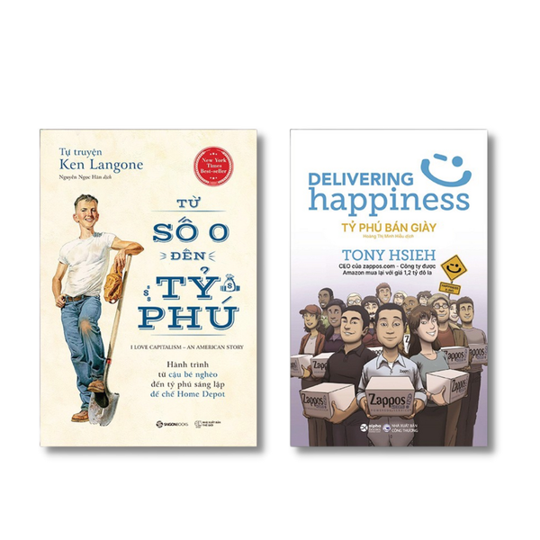 Combo Sách: Tự Truyện Ken Langone: Từ Số 0 Đến Tỷ Phú + Tỷ Phú Bán Giày