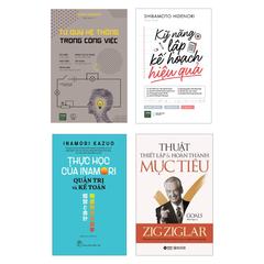 Combo Sách: Tư Duy Hệ Thống Trong Công Việc + Kỹ Năng Lập Kế Hoạch Hiệu Quả + Thực Học Của Inamori Kazuo + Thuật Thiết Lập Và Hoàn Thành Mục Tiêu