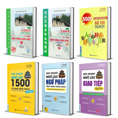 Combo sách học tiếng Trung dành cho người mới bắt đầu (Tặng kèm bút luyện viết)