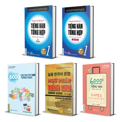 Combo sách học tiếng Hàn dành cho người mới bắt đầu