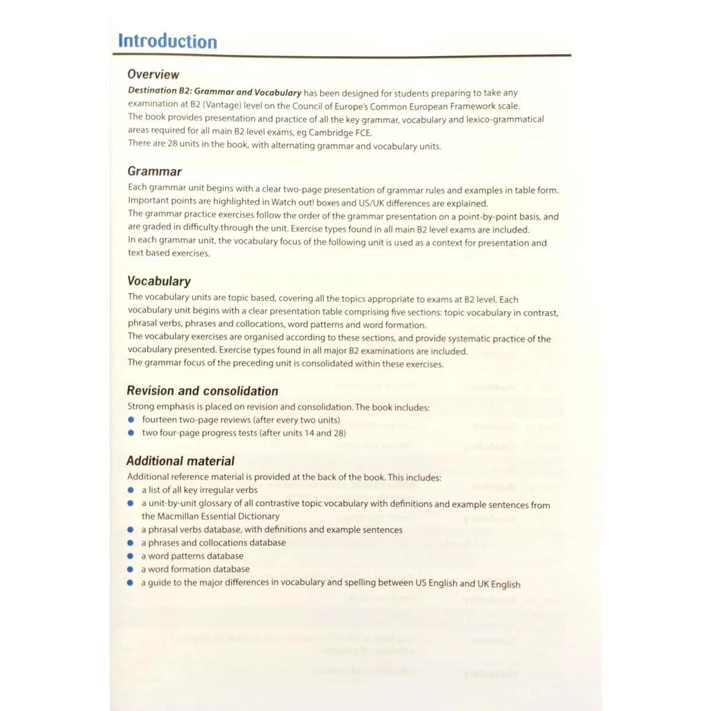 Destination B2 - Grammar And Vocabulary with Answer Key