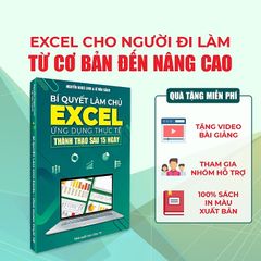 Sách Excel Tin Học Văn Phòng Từ Cơ Bản Đến Nâng Cao, Tặng Video Hướng Dẫn + File Thực Hành