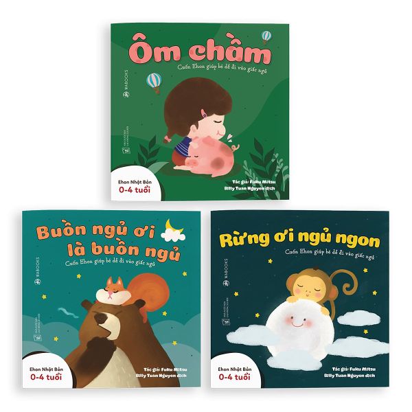 Combo 3 Cuốn Sách Ehon: Buồn Ngủ Ơi Là Buồn Ngủ