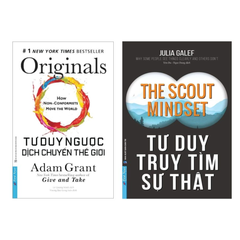 Combo sách: Tư Duy Ngược Dịch Chuyển Thế Giới + Tư Duy Truy Tìm Sự Thật - The Scout Mindset